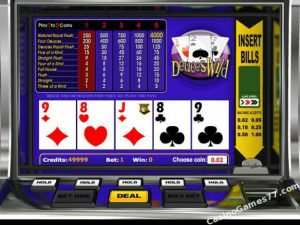 deuces wild video poker slots review microgaming