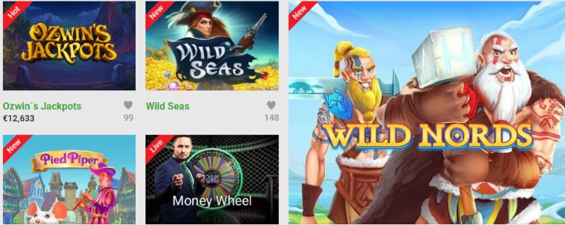 Unibet popular casino games